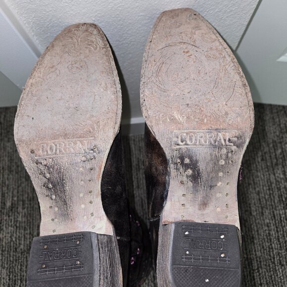 Corral Embroidered Deer Skull Tall Boots - Picture 5 of 8